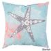 Light Blue Ocean Indoor/Outdoor-Safe Decorative Throw Pillow