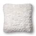 Plush Neutral Shag 22-inch Throw Pillow or Pillow Cover