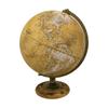 Morgan Beige Paper/ Hardwood Desktop World Globe