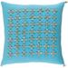 Decorative Rotorua Sky Blue 20-inch Throw Pillow Cover