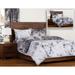 The Art of Marbling Carrara/ Black Ash Reversible Luxury Duvet Cover