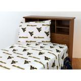 West Virginia Mountaineers 100% Cotton Sheet Set