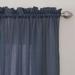 Miller Curtains Preston Sheer 108-Inch Rod Pocket Curtain Panel - 52 X 108 - 52 X 108