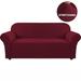 Enova Home Jacquard Polyester Spandex Fabric One Piece Box Cushion Loveseat Slipcovers For Living Room