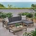 Alcove Outdoor Acacia Wood 5-piece Sofa Set by Christopher Knight Home