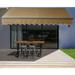 ALEKO Motorized 16'x10' Black Frame Retractable Home Patio Canopy Awning Sand