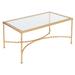 Safavieh Couture High Line Collection Matilda Gold Leaf Coffee Table