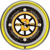 NHL Vintage Boston Bruins Neon Clock 14 inch Diameter