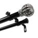 InStyleDesign 1" Two Tone Imperial Collection Double Curtain Rod