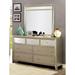 Furniture of America Vosh Silver 2-piece Dresser and Mirror Set