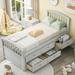 Taylor & Olive Twin Platform Storage Bed Solid Wood Bed with 6 Drawers