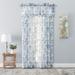 Whimsical Semi-Sheer Floral Rod Pocket Curtain Panel
