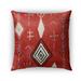 Kavka Designs red; ivory; blue mehaya outdoor pillow with insert