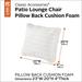 Classic Accessories Patio Lounge Chair Pillow Back Cushion Foam