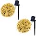 2 Pack Solar String Lights Outdoor, 42ft - Standard