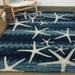 Martin Coastal Starfish Stripe Area Rug