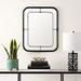 SAFAVIEH Silter 26-inch Black Rectangular Wall Accent Mirror - 22" x 1" x 28"