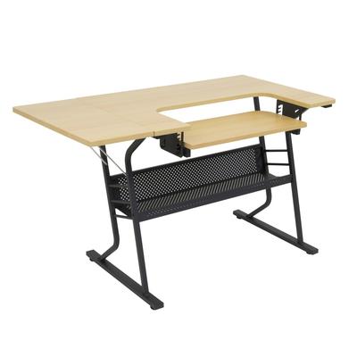 Studio Designs Eclipse Sewing and Crafting Table, White or Maple Top