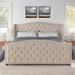 Athens Upholstered Tufted Wingback Panel Bed by Jennifer Taylor Home