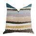 Plutus Blue Stone River Sand Multi Color Luxury Decorative Throw Pillow