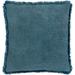 Surya Wasco Cotton Velvet Fringe 20-inch Throw Pillow