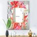 Designart 'Garland Sweet 14' Traditional Mirror - Printed Wall Mirror