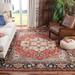 SAFAVIEH Handmade Samarkand Medallion Rust/ Charcoal Wool Rug