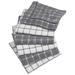 Design Imports Combo Windowpane Terry Dishcloth Set of 6 (12 inches long x 12 inches wide)