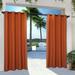 ATI Home Indoor/Outdoor Solid Cabana Grommet Top Curtain Panel Pair