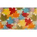 Mohawk Home Multi-Color Leaves Multi Kitchen Mat