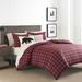 Eddie Bauer Mountain Plaid Scarlet Cotton Duvet Cover Set