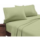 Porch & Den Hanson Embroidered Extra Soft Microfiber Deep Pocket Bed Sheet Set