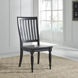 Harvest Home Chalkboard Slat Back Side Chair (Set of 2)