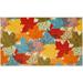 Mohawk Home Multi-Color Leaves Multi Kitchen Mat