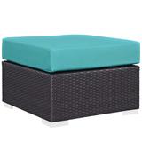 Sadie Upholstered Outdoor Patio Ottoman by Havenside Home