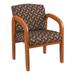 Work Smart Medium Oak Finish Wood Visitor Chair