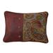 Paseo Road by HiEnd Accents San Angelo Faux Leather & Paisley Print Pillow, 16"x21"