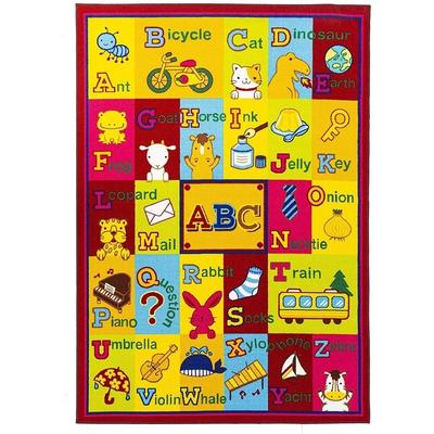 Kids Reversible Soft Safe Educational Area Rug For Playroom