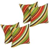 17-inch Square Polyester Outdoor Throw Pillows (Set of 4)