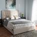 Queen-size Contemporary Upholstered Tufted Platform Bed by Baxton Studio