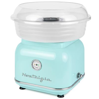 Nostalgia CLCM8AQ Classic Retro Hard & Sugar-Free Candy Cotton Candy Maker, Aqua