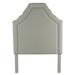 HomePop Twin Upholstered Headboard- Stain Resistant Gray Fabric