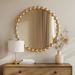 Madison Park Signature Marlowe Beaded Round Wall Mirror