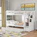 Nestfair Twin-Over-Twin Bunk Bed with Twin Size Trundle