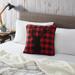 Eddie Bauer Cabin Plaid Stag Head Throw Pillow