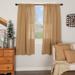 Farmhouse Curtains VHC Cotton Burlap Short Panel 63x36 Pair Rod Pocket Cotton Solid Color - Short Panel 63x36