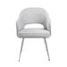 Boss Grey Linen Guest Chair