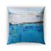 Kavka Designs blue; ivory deep blue sea outdoor pillow with insert