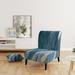 Designart "Splash Blue Indigo" Upholstered Modern Accent Chair - Arm Chair