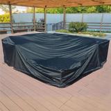 Plus Large Square Dining Set Patio Garden Furniture Waterproof Cover